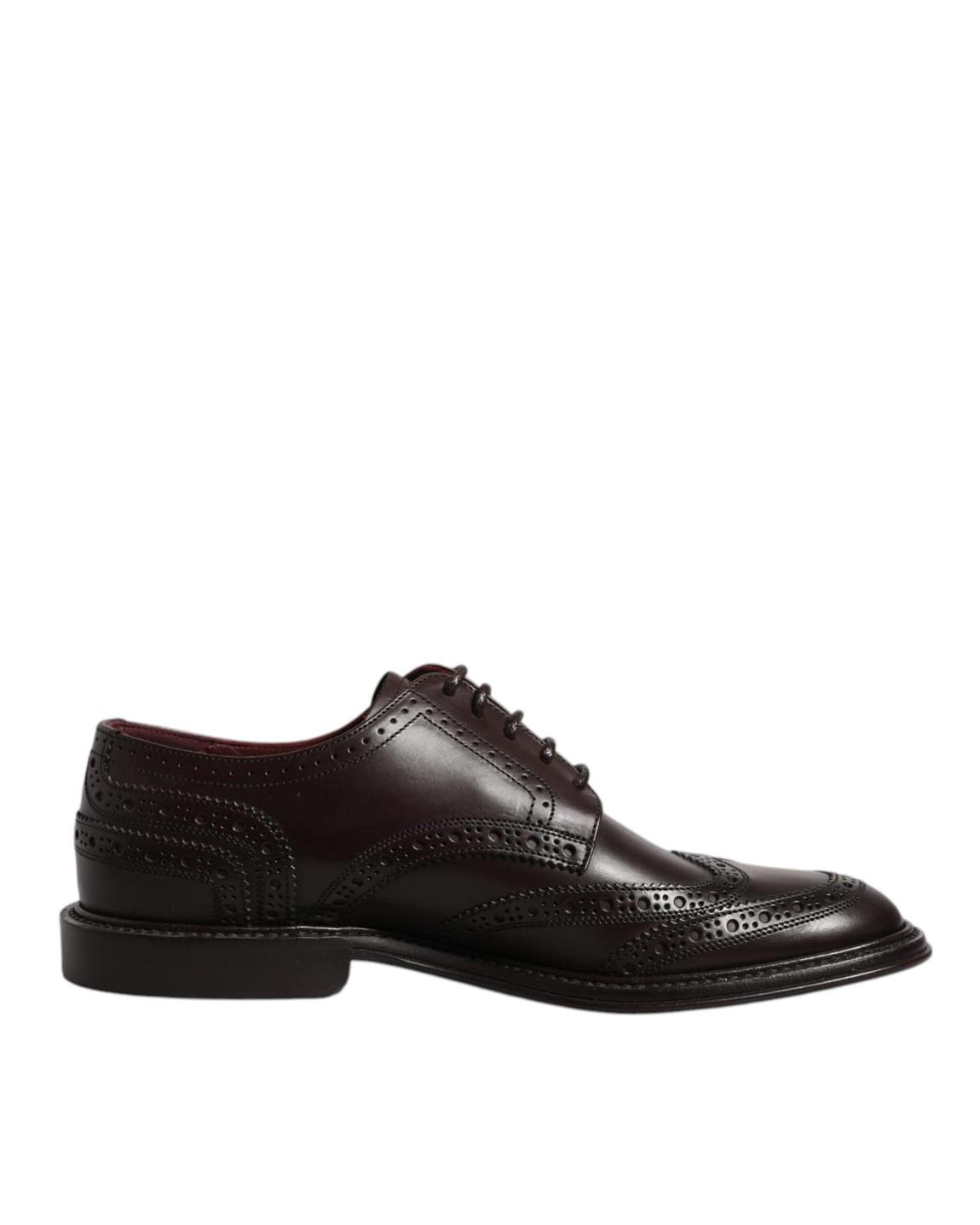 Leather Oxford Wingtip Brogue - Brown Formal Shoes main product photo