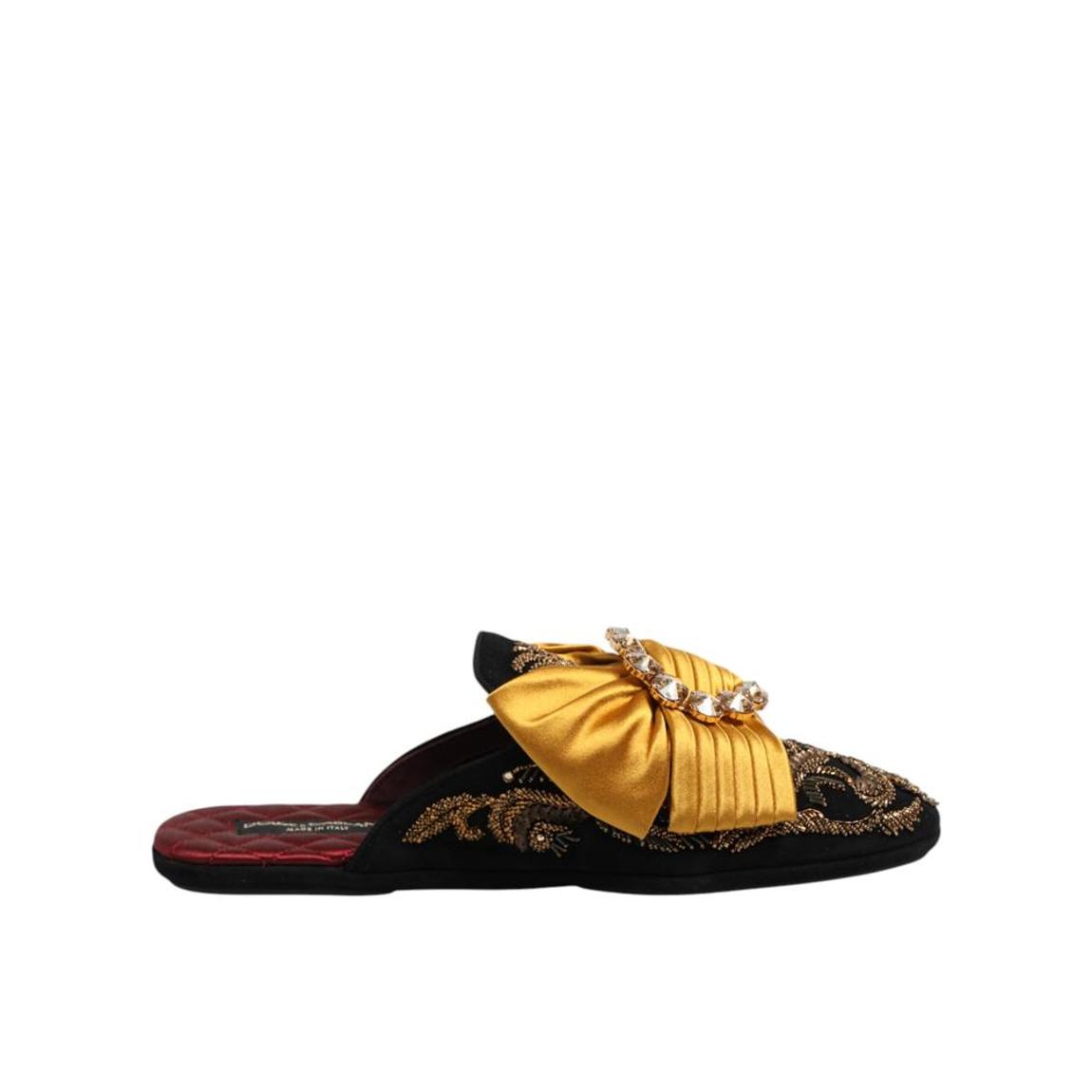 Embellished Leather Sole Flat Sandals with Logo Details Wo - main product photo