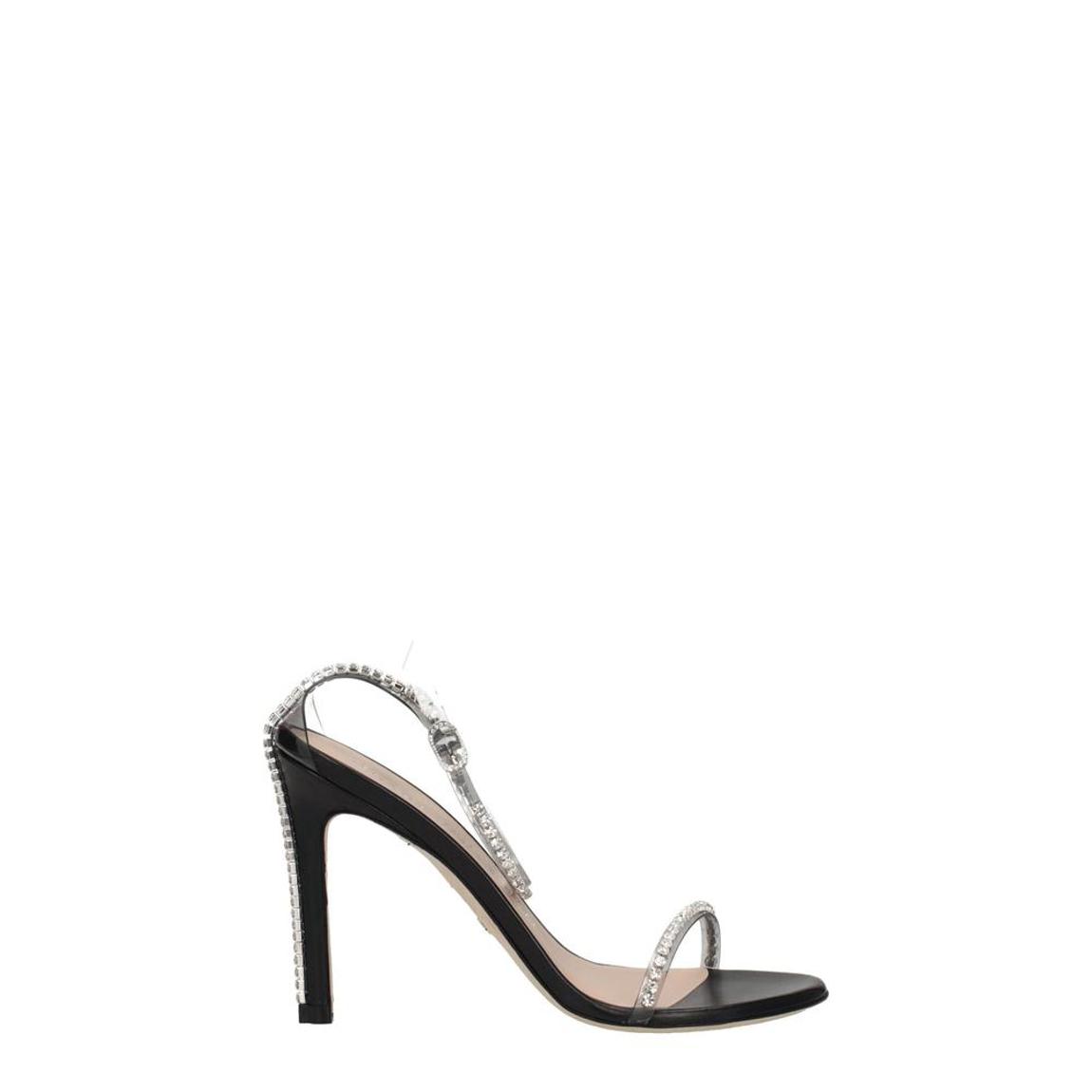 PVC Rhinestone High Heel Sandals with Buckle Closure Wo - main product photo
