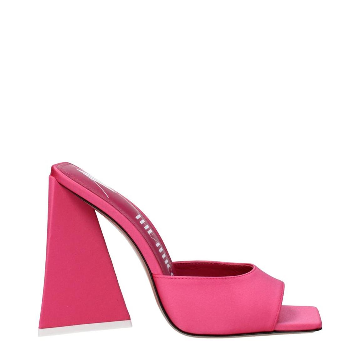 Fabric High Heel Sandals with Open Toe Wo - Pink main product photo