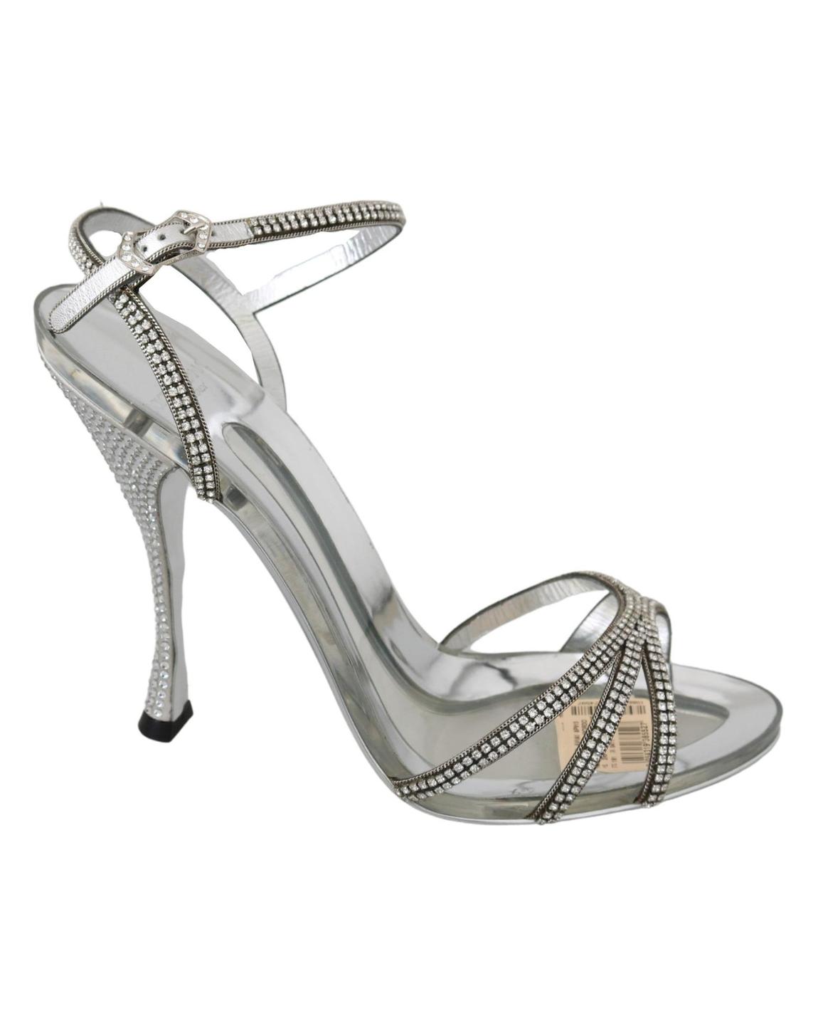 CrystalEmbellished Sandals Silver Wo main product photo
