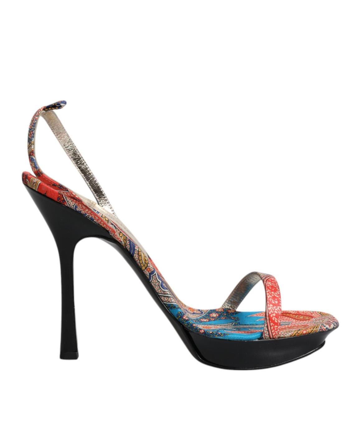 Printed SandalsHigh Heel Wo - Multicolor main product photo