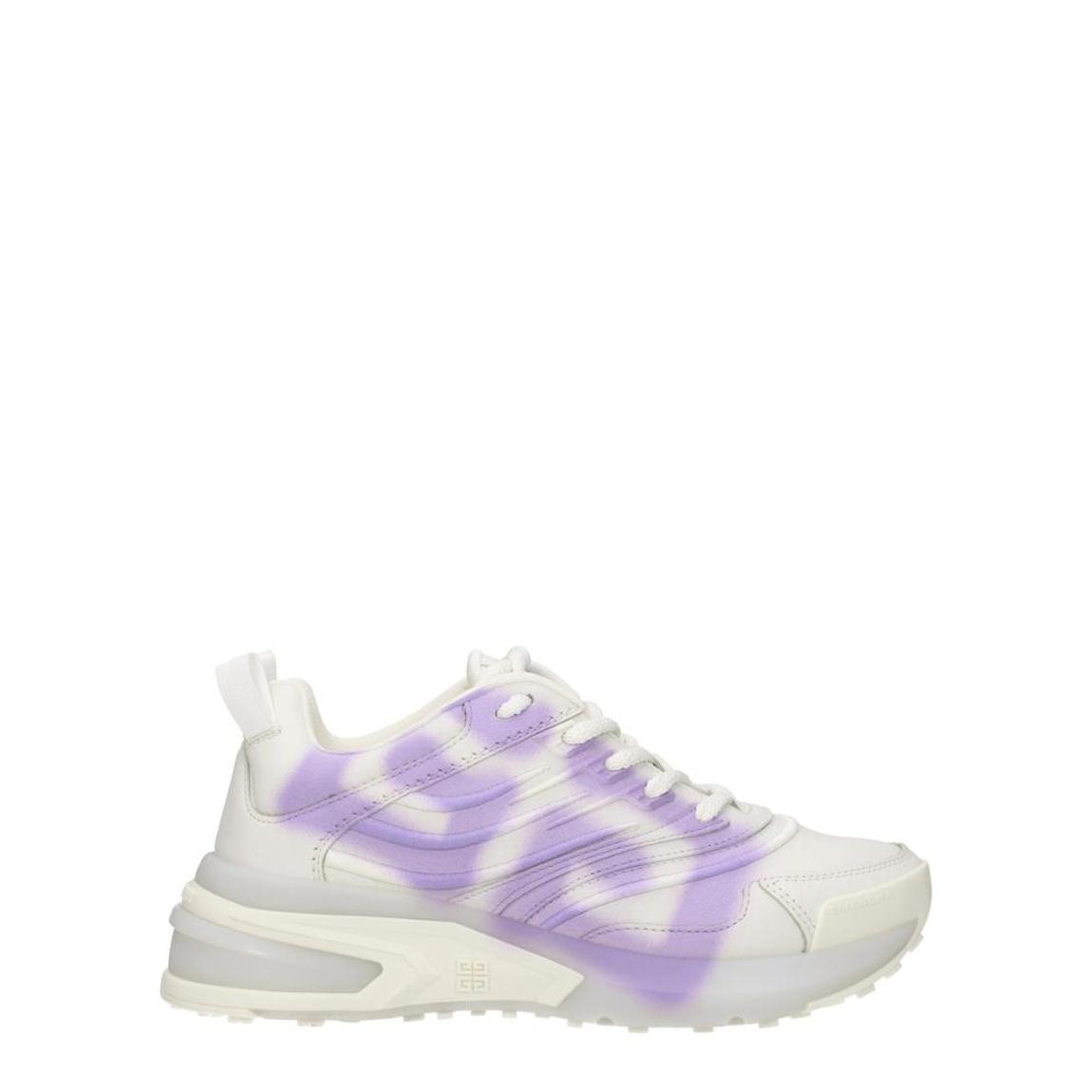Leather Sneakers with Side Detail and Logo Accents - Beige main product photo