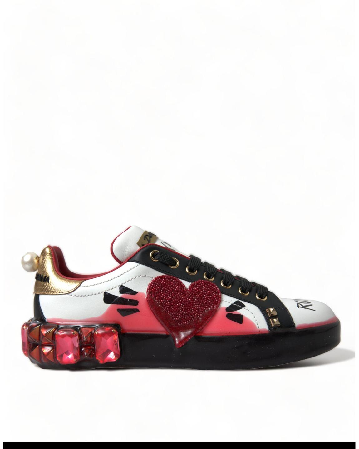 Portofino Crystal Sneakers Red Heart Detail Wo - Multicolor main product photo