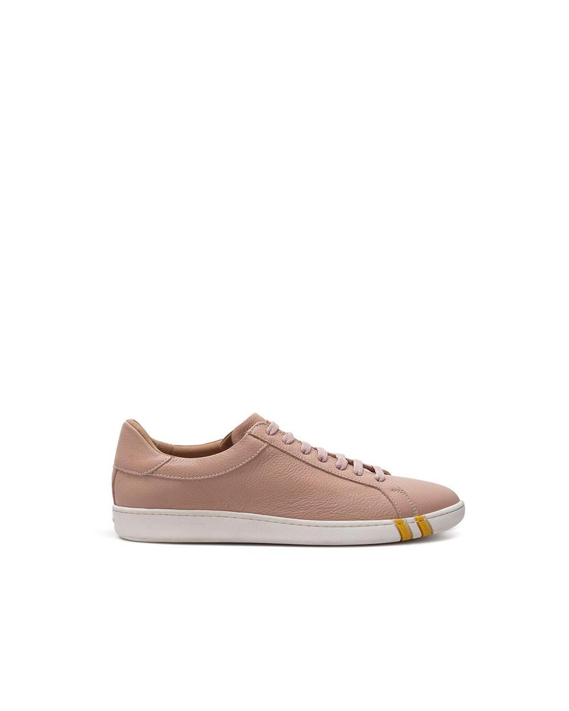Janelle Leather LowTop Sneakers - Pink main product photo