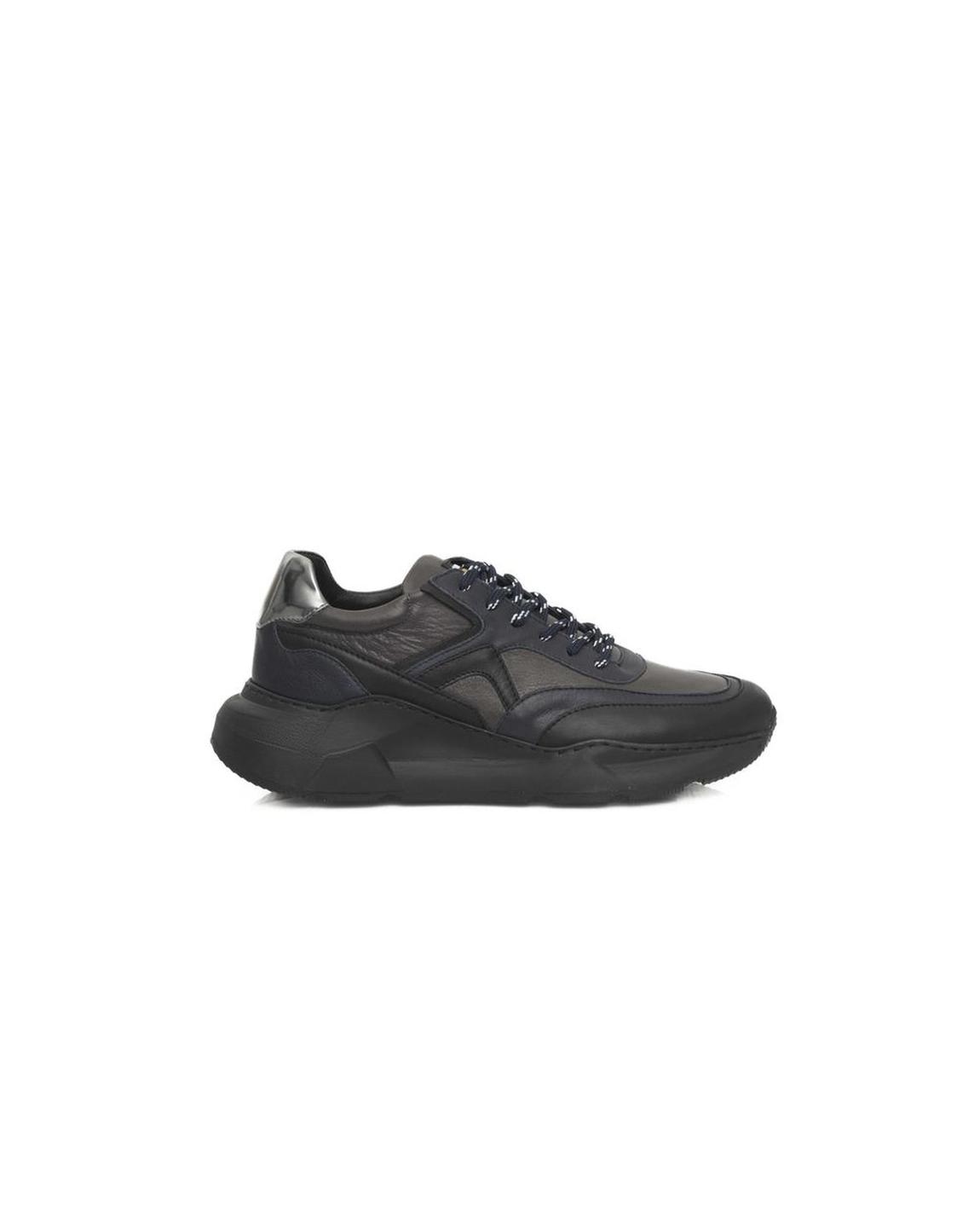 Leather Sneakers Casual Style Wo - Blue main product photo