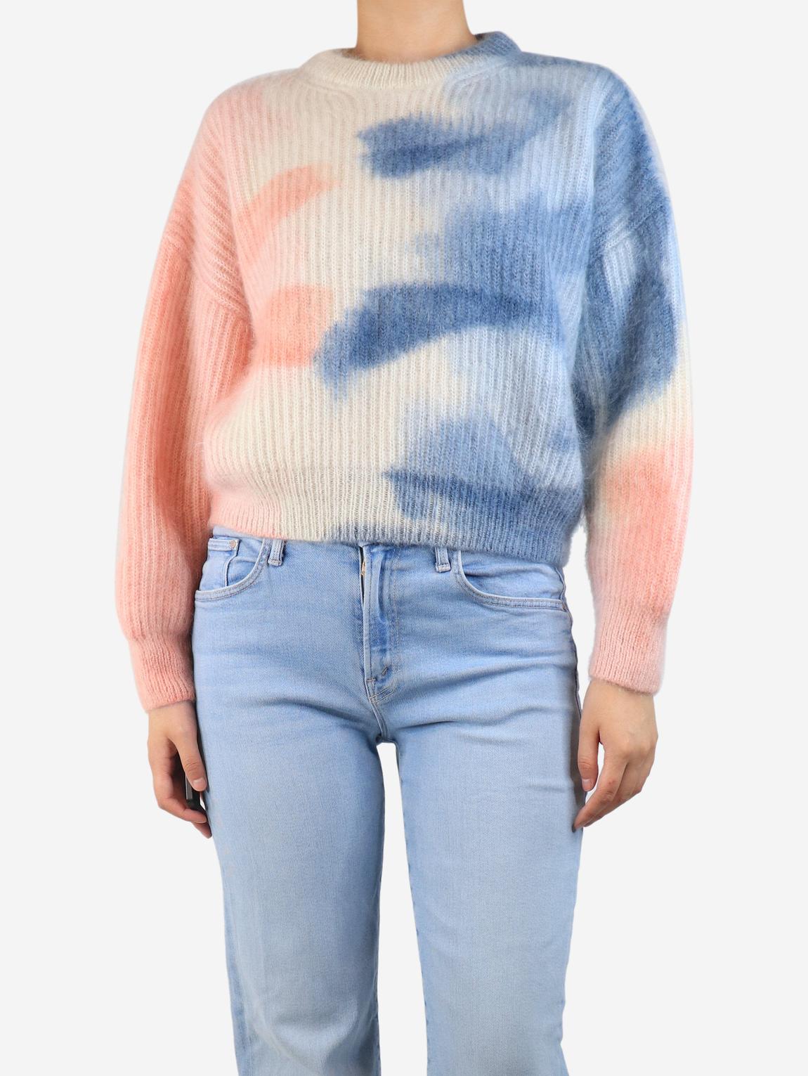 Multicolour abstract-print mohair jumper main product photo