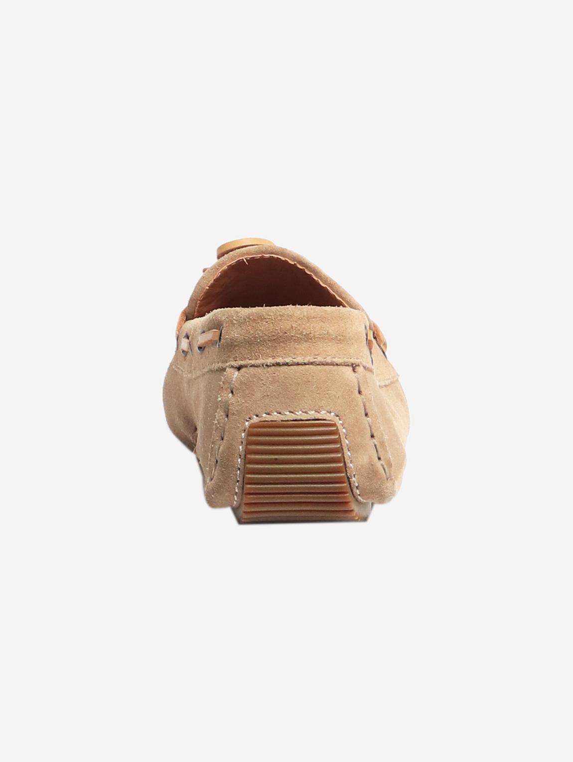 Neutral suede boat shoes main product photo