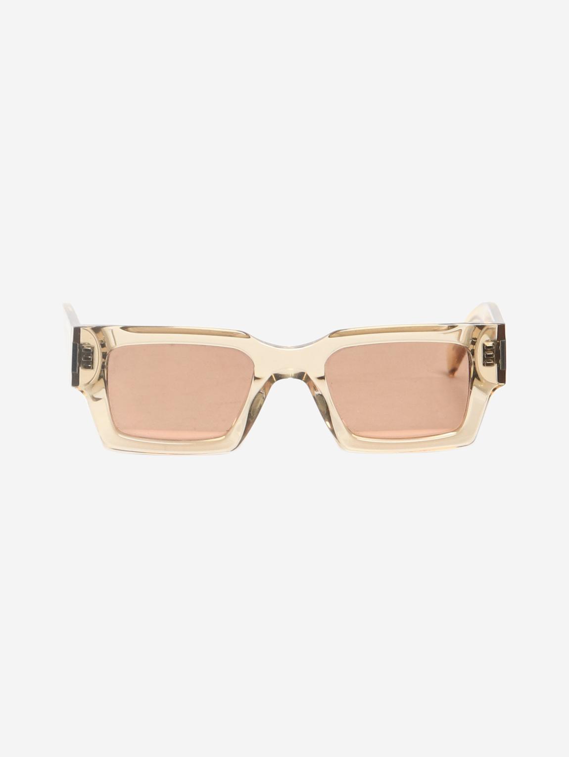 Yellow transparent sunglasses main product photo
