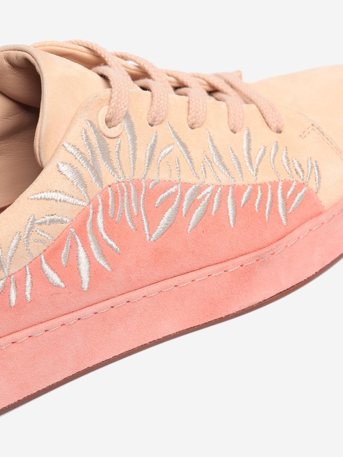 Pink Nuages suede trainers main product photo