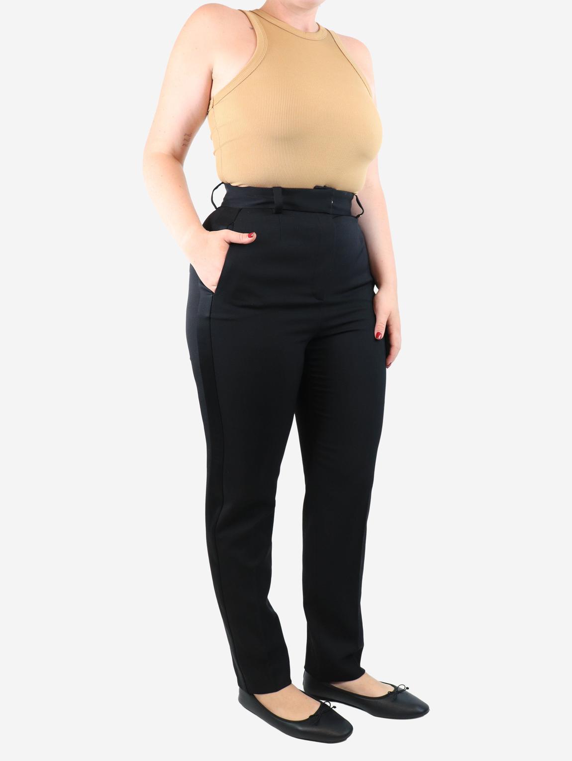 Black tapered trousers main product photo