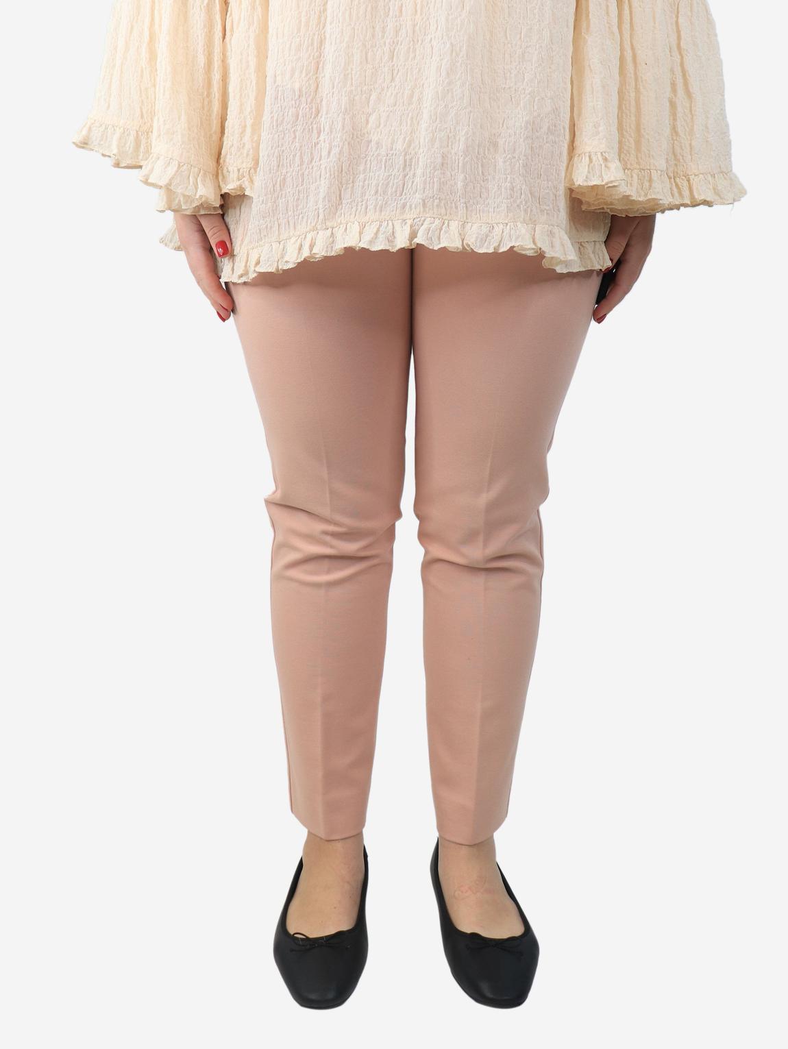 Dusty pink tailored trousers main product photo