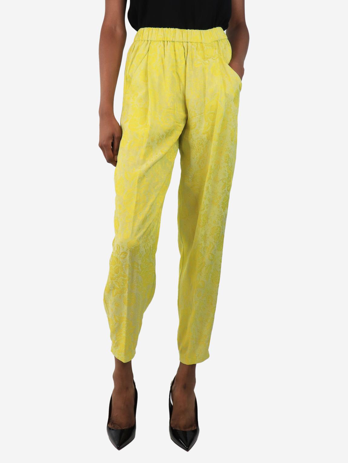 Citrus floral trousers main product photo