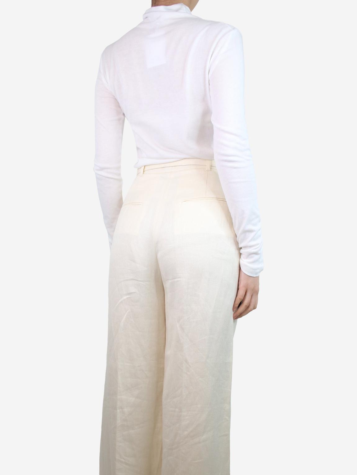 White roll-neck top main product photo