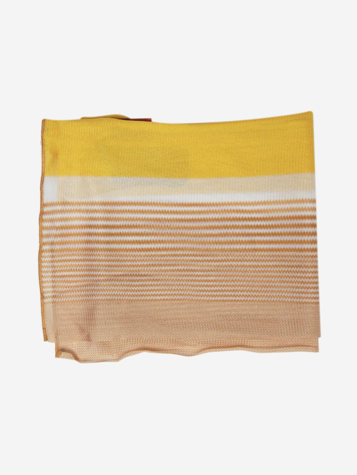 Yellow, white and ginger scarf main product photo