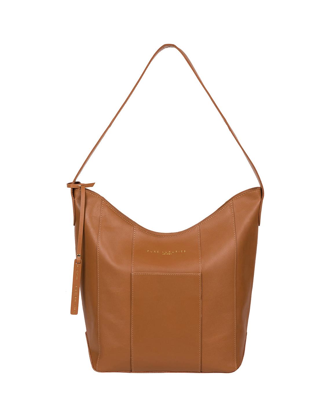 'Winchester' Saddle Tan Vegetable-Tanned Leather Shoulder Bag main product photo
