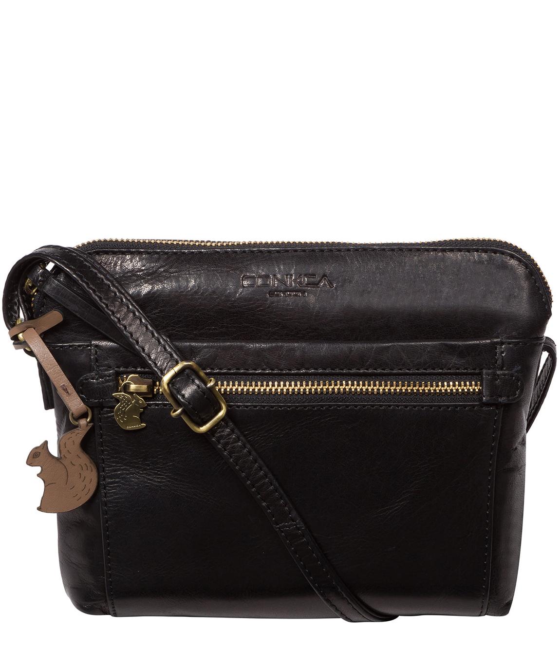 'Frida' Black Leather Cross Body Bag main product photo