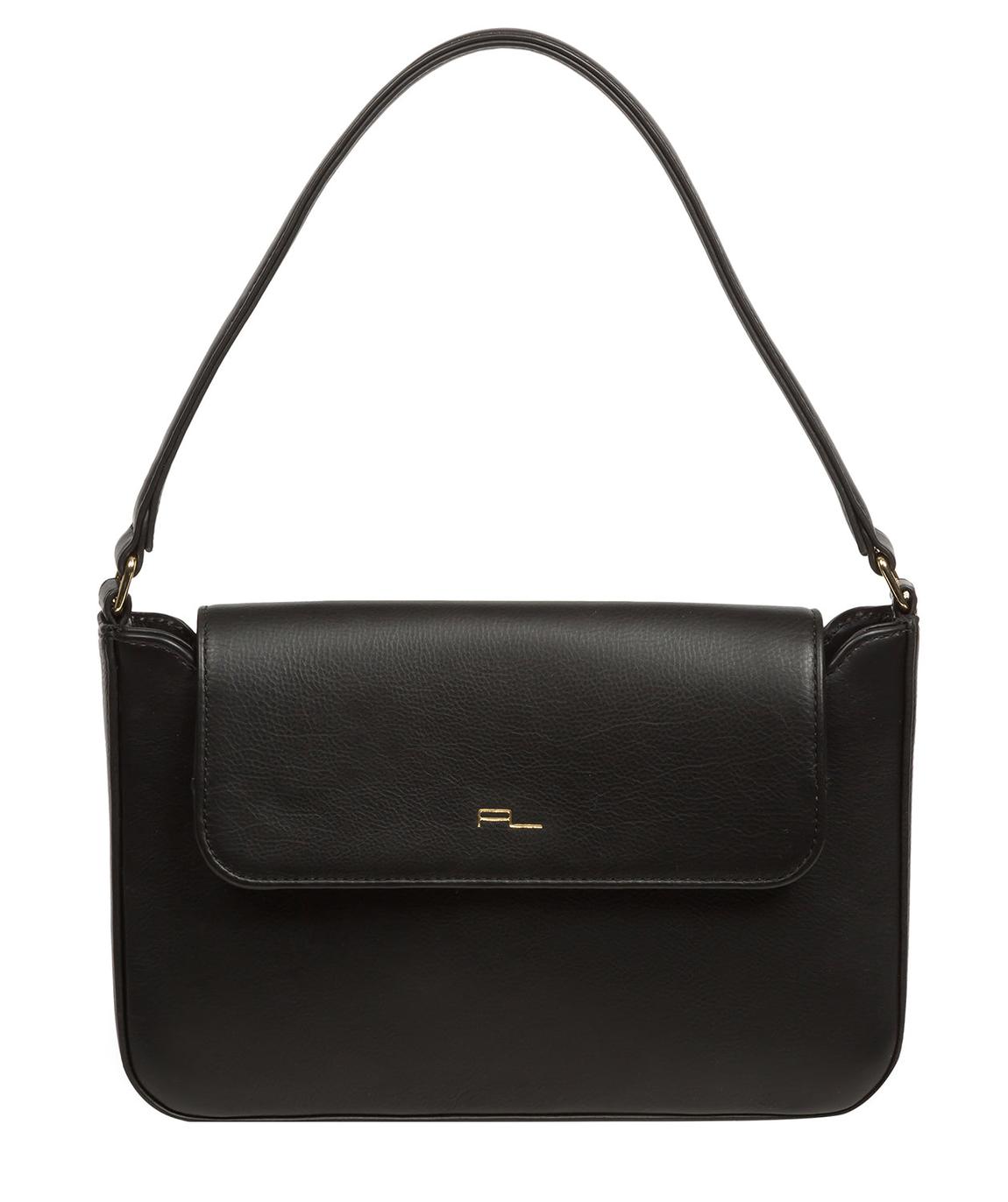 'Olivia' Black Nappa Leather Evening Bag main product photo