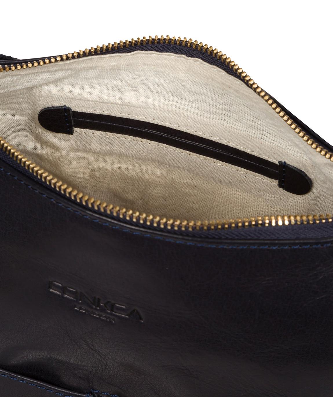 'Little Kristin' Navy Leather Shoulder Bag main product photo