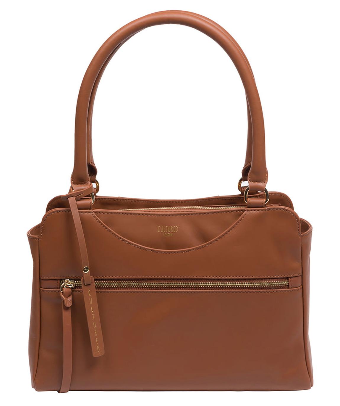 'Brianna' Oak Leather Handbag main product photo