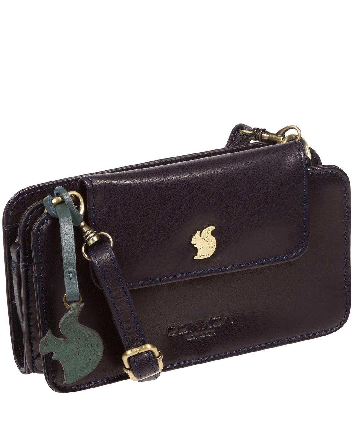 'Little Wonder' Navy Leather Cross Body Clutch Bag main product photo