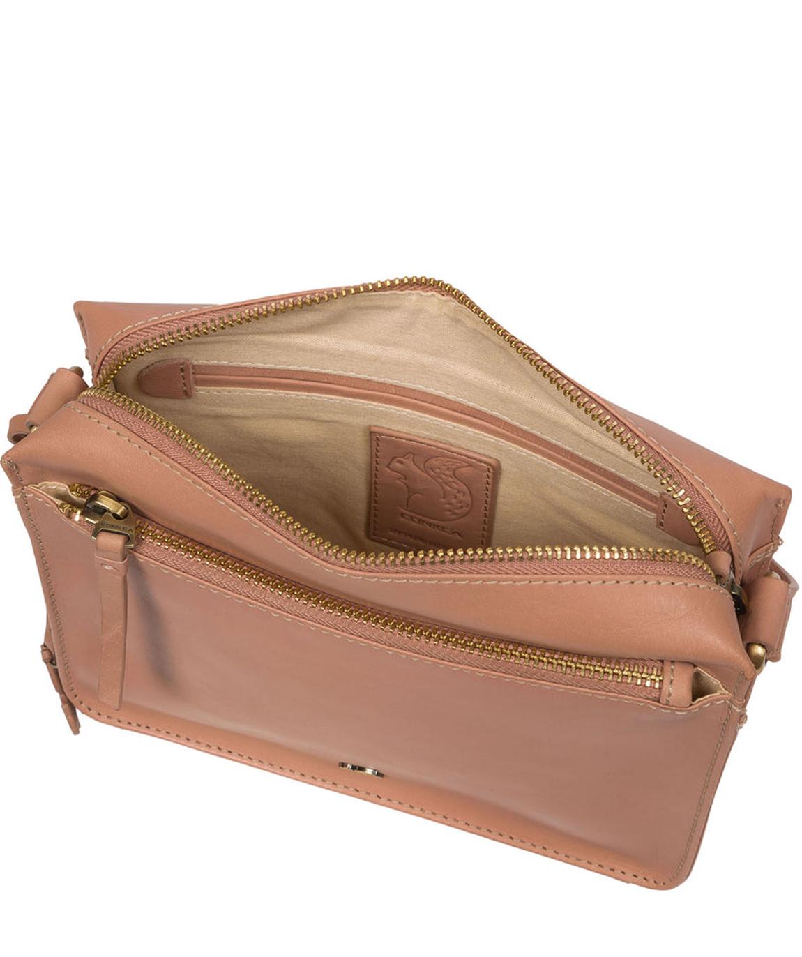'Aurora' Subtle Pink Leather Cross Body Bag main product photo