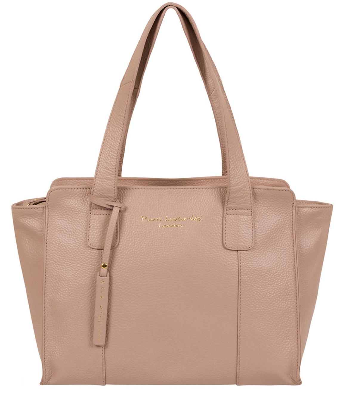 'Alexandra' Blush Pink Leather Handbag main product photo