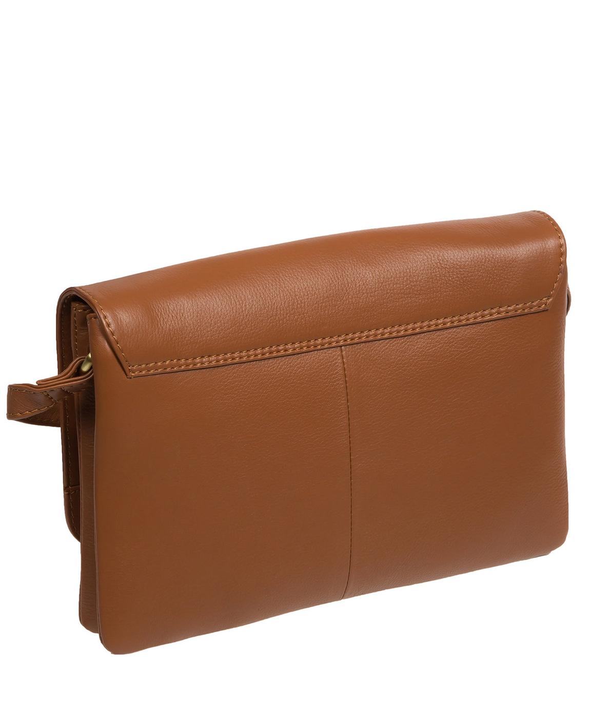 'Izzy' Tan Leather Cross Body Bag main product photo