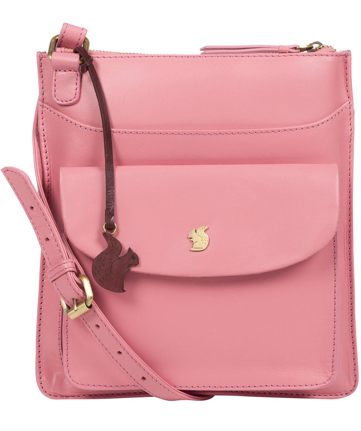 'Lauryn' Blush Leather Cross Body Bag main product photo