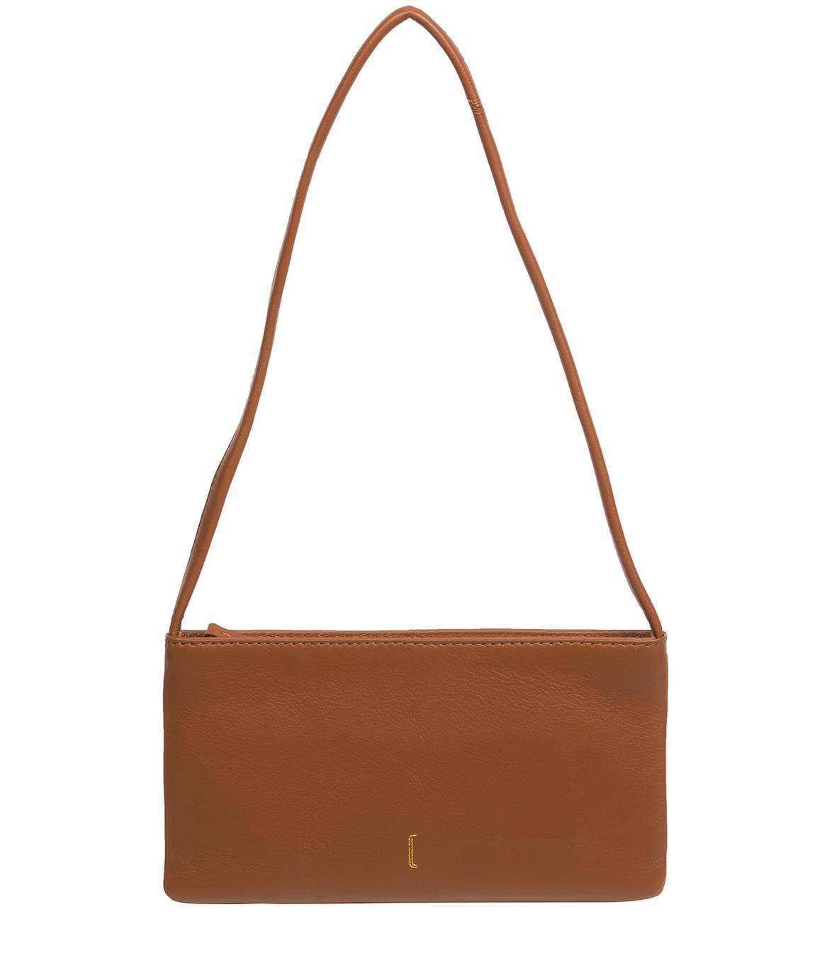 'Mimi' Tan Leather Evening Phone Bag main product photo