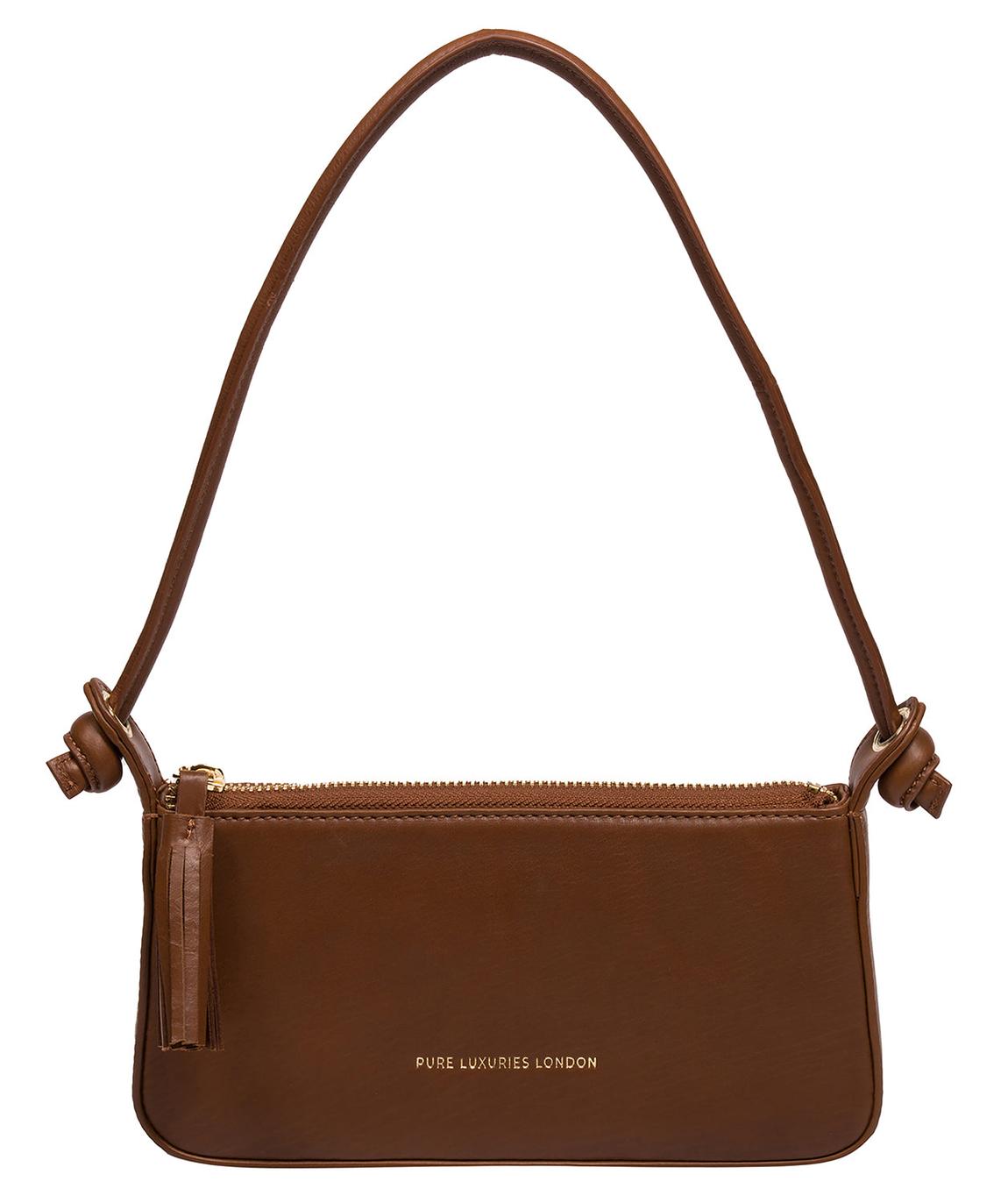 'Taylor' Chestnut Nappa Leather Evening Phone Bag main product photo