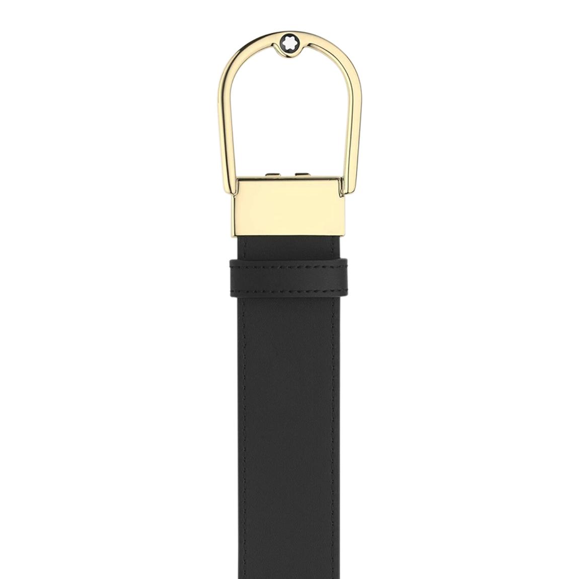 Gold & Black Buckle Horseshoe Buckle Belt 35mm main product photo