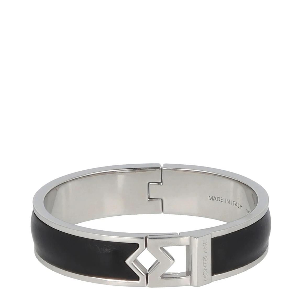 Black Steel Logo Bangle main product photo