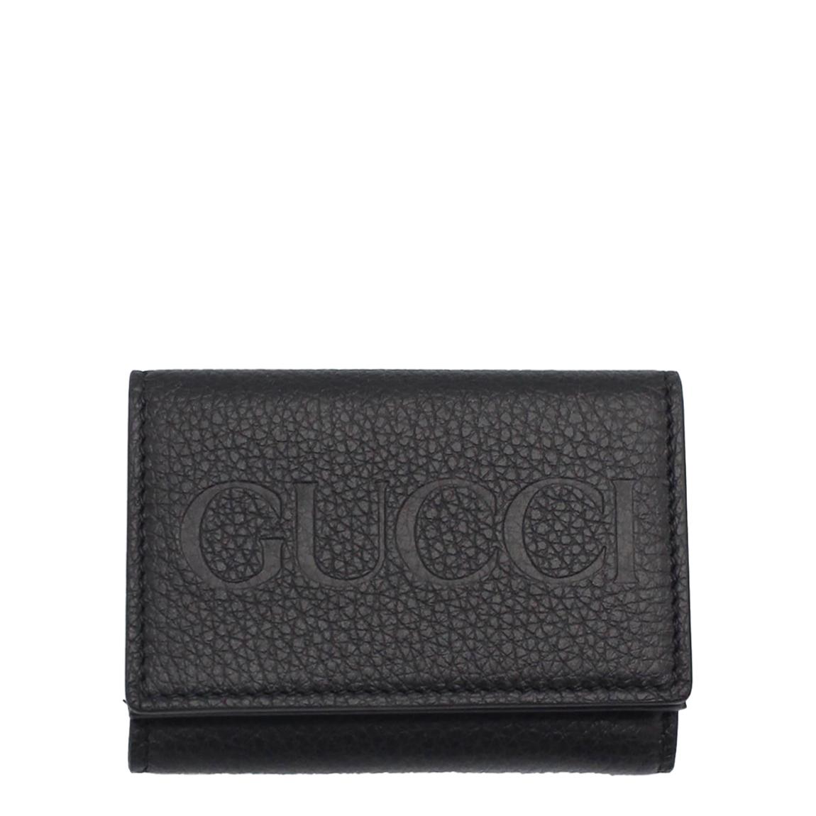 Black Gucci Embossed Leather Wallet main product photo