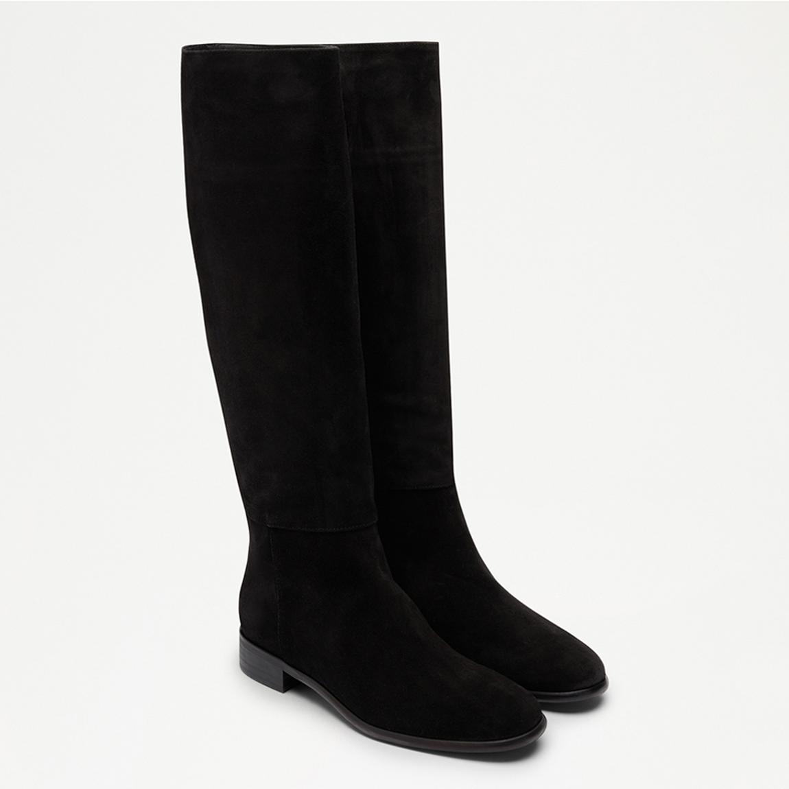 Women's Black Intouch Knee High Boots main product photo