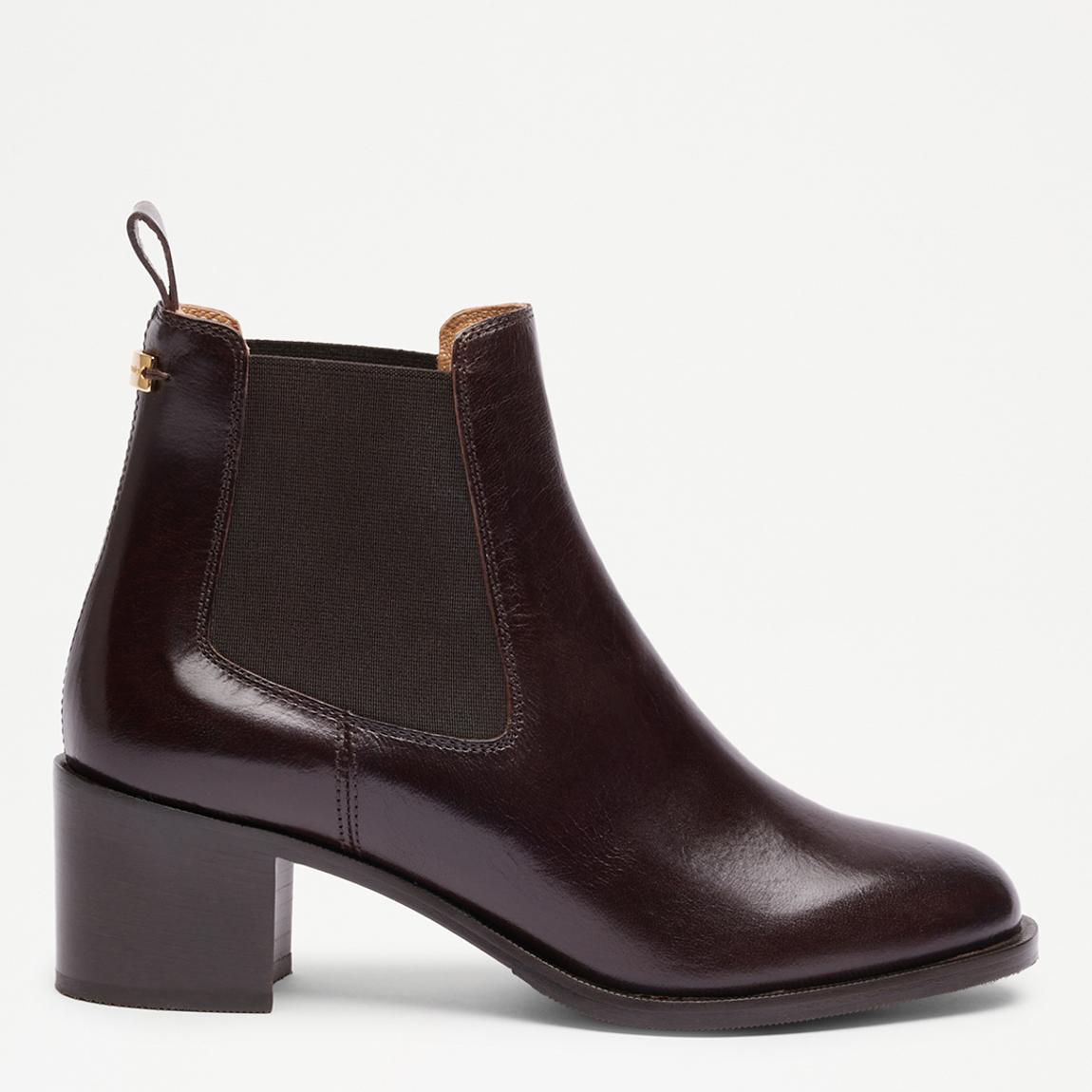 Women's Brown Capital Heeled Chelsea Boots main product photo