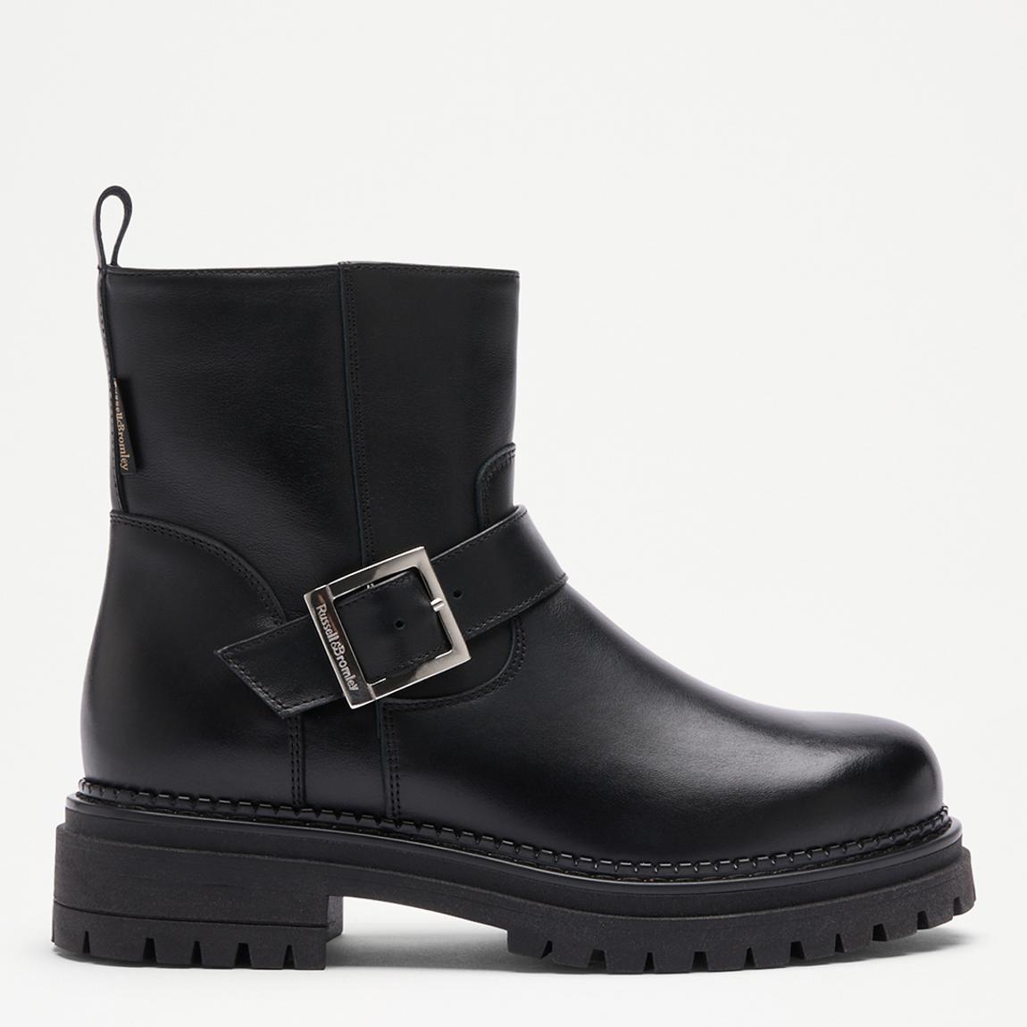 Women's Black Angel Flat Short Boots main product photo