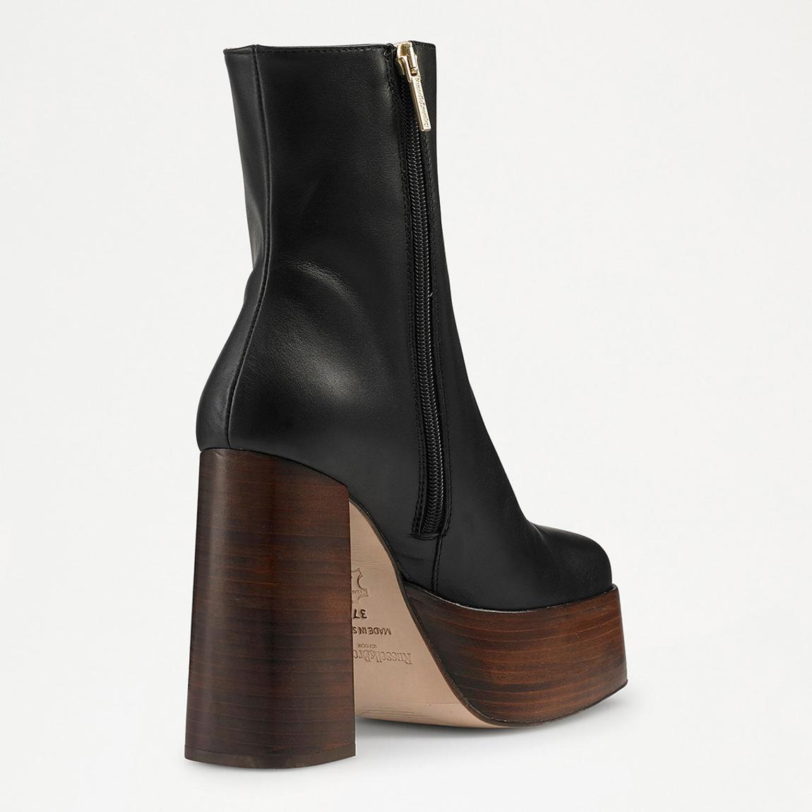 Women's Black Call Me Heeled Short Boots main product photo