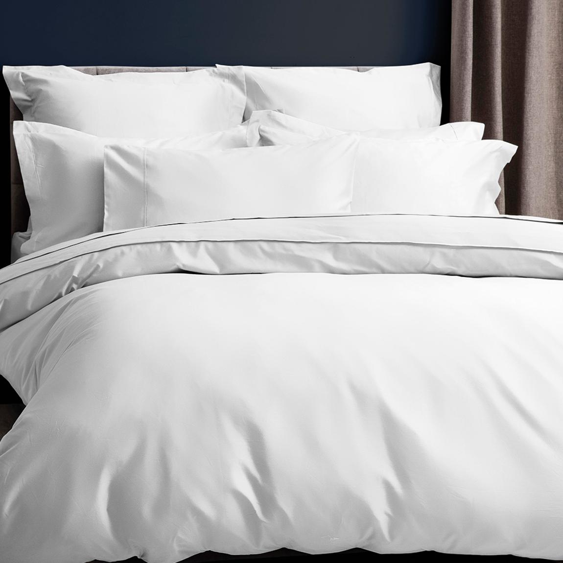 450 Thread Count 100% Pima Cotton Duvet Cover Super King White main product photo
