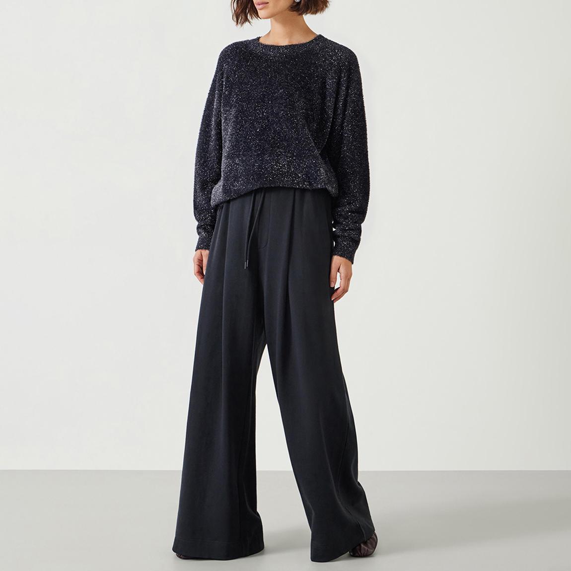 Black/ Silver Metallic Jamie Tinsel Jumper main product photo