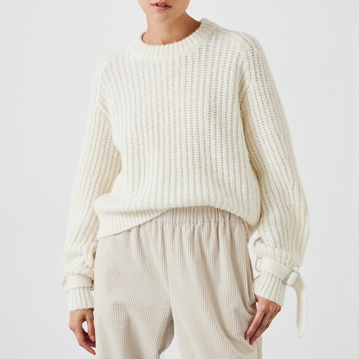 Ecru Francis Tie and Buckle Detail Jumper main product photo