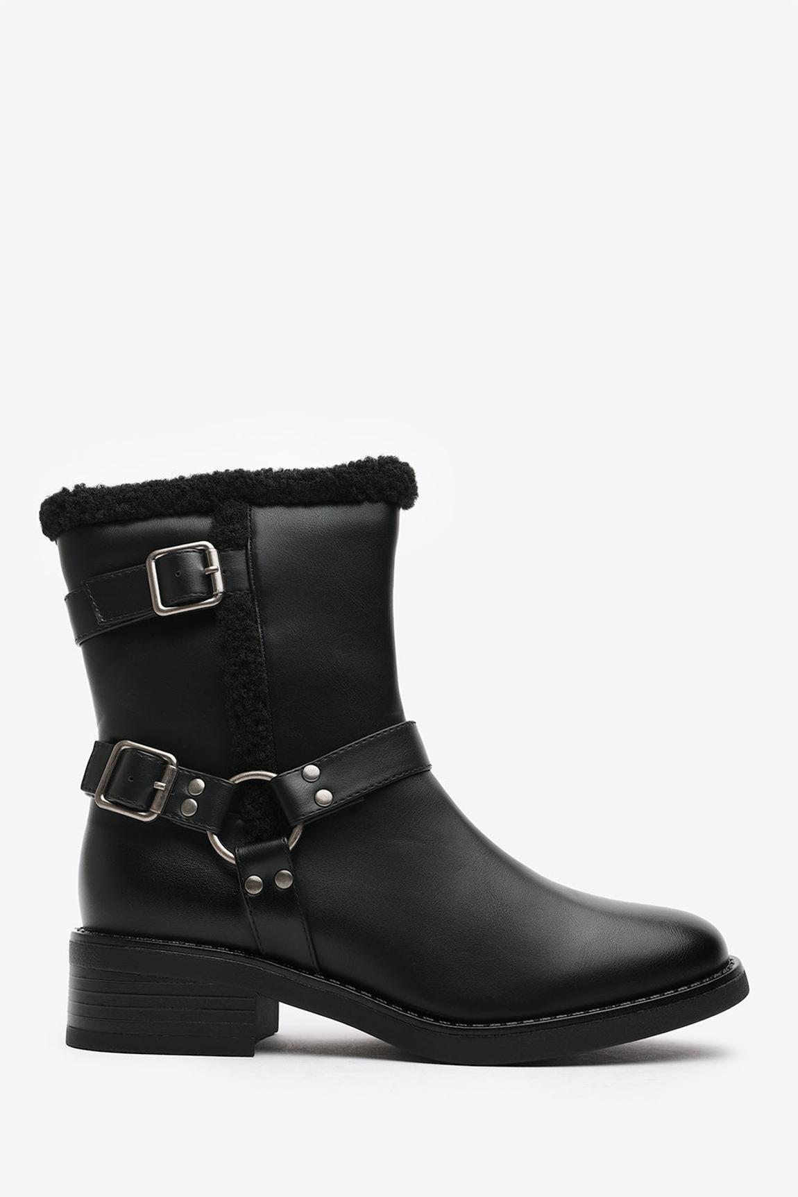 'Olivia' Ankle Boot With Buckle Detailing main product photo