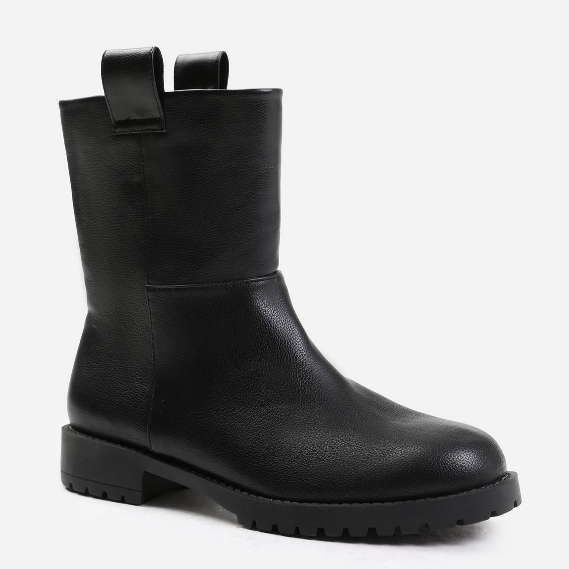 'Winter' Wide Fit Mid Calf Boot With Stitching Detail main product photo