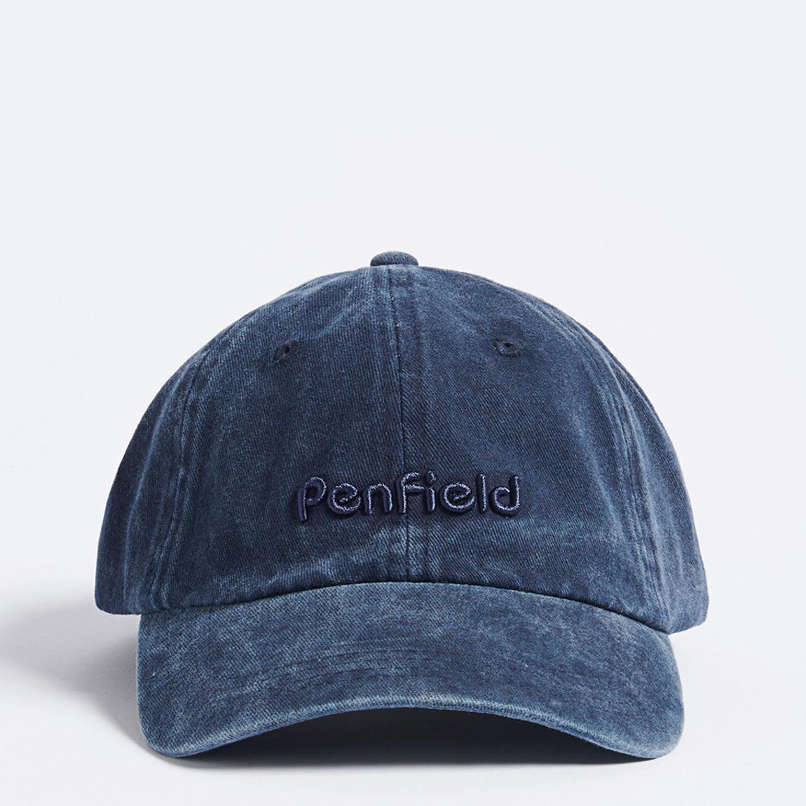 Washed Navy Script Baseball Cap main product photo