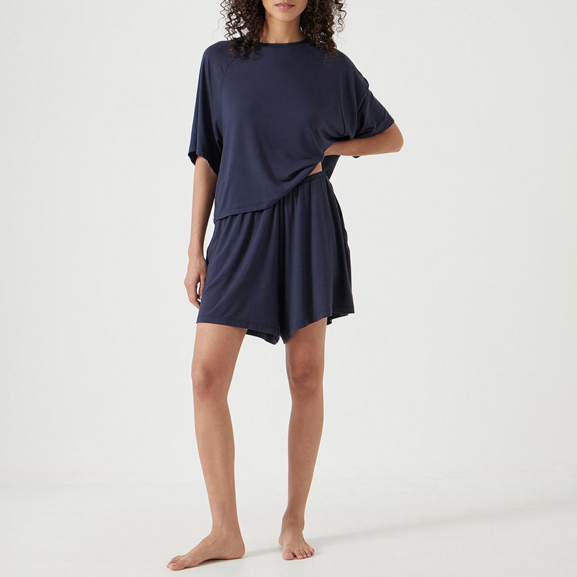 Midnight Navy Nox Jersey Short Set Pyjamas main product photo