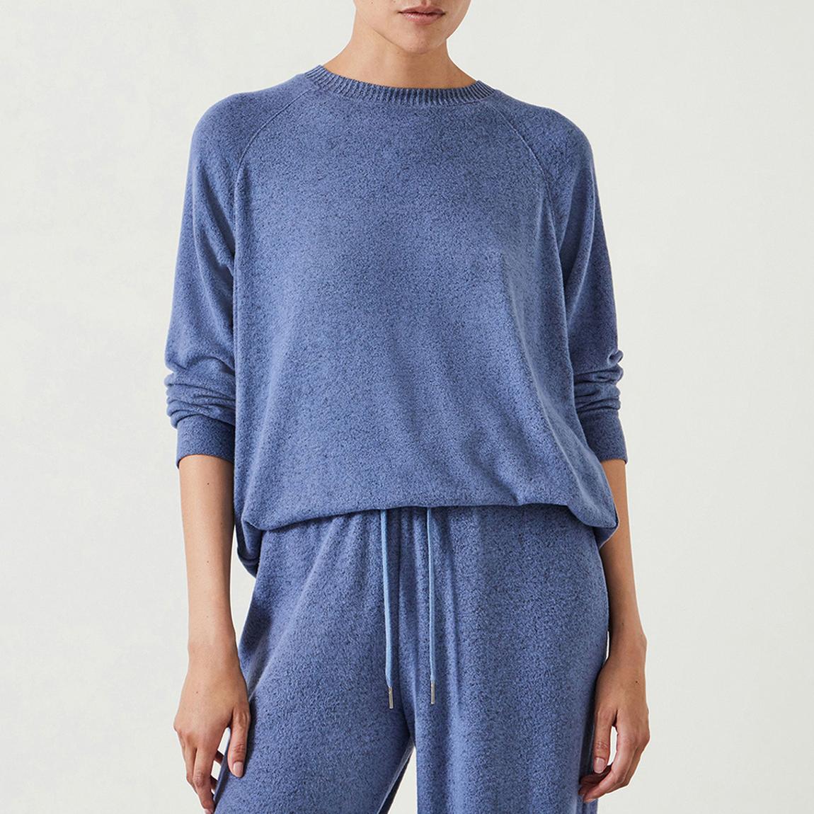 Dusty Blue Elle Supersoft Raglan Top main product photo