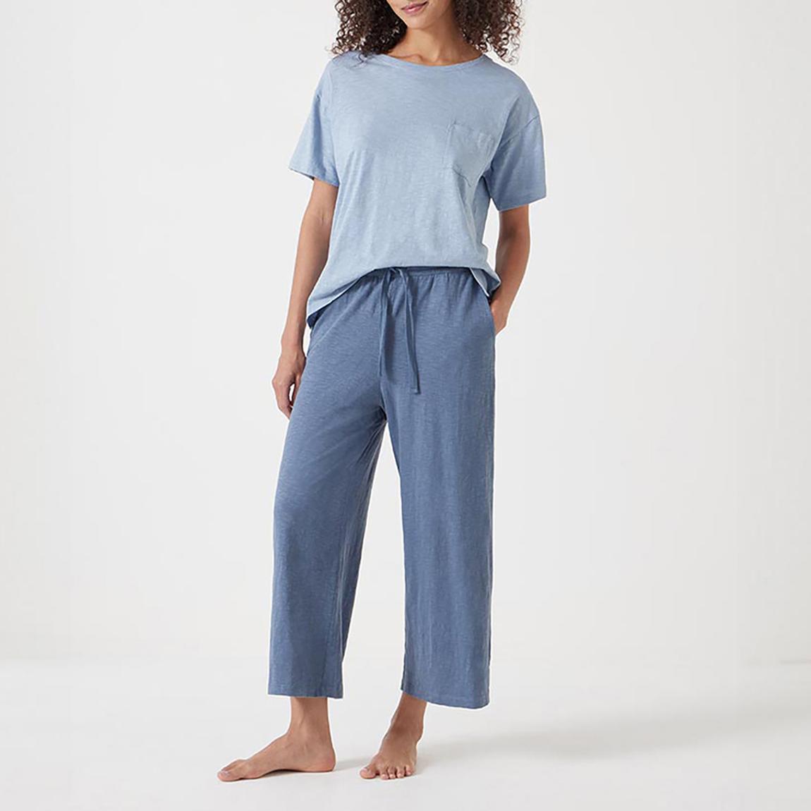 Blue Mix Mila Cotton Culotte Pyjamas main product photo