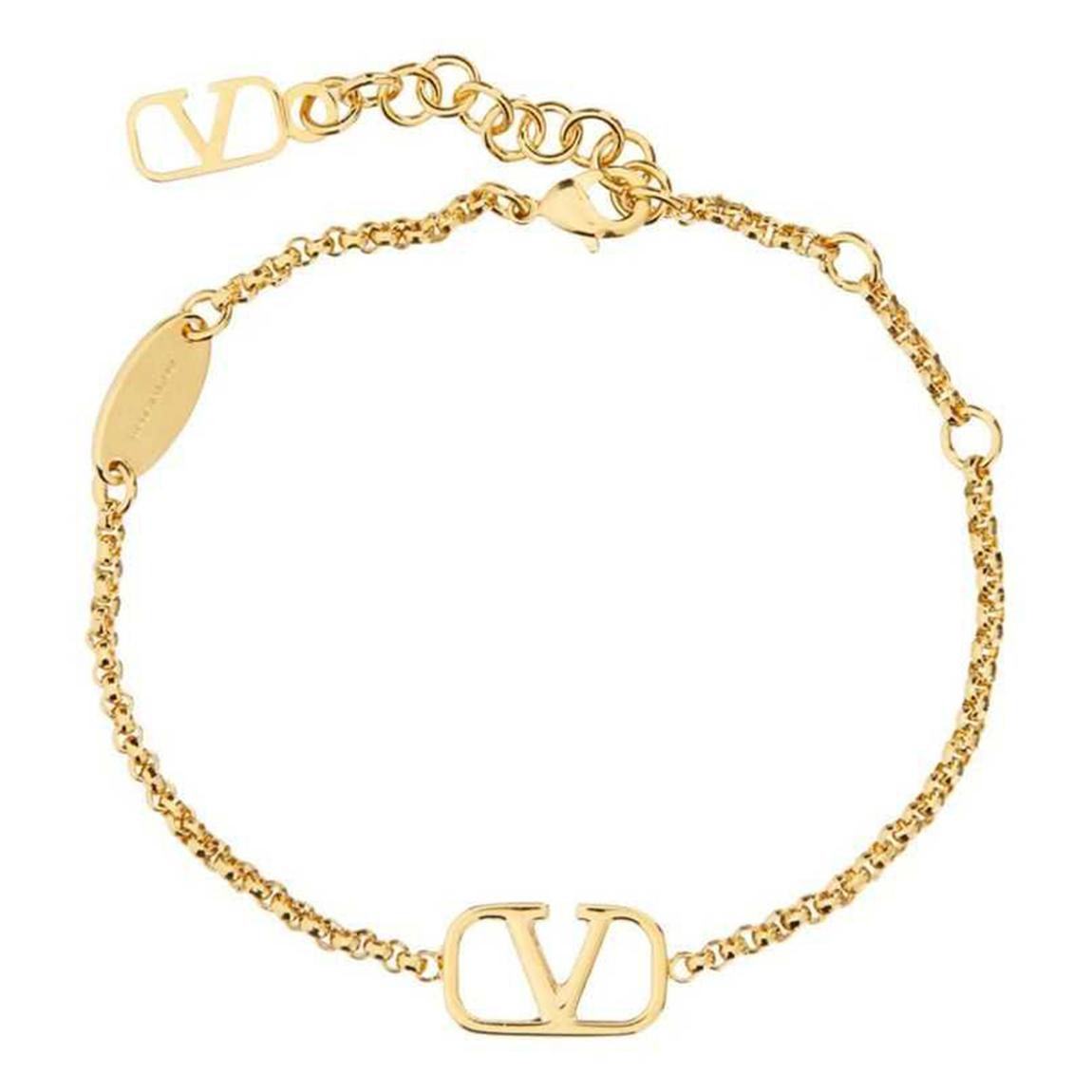 Gold V Logo Bracelet main product photo