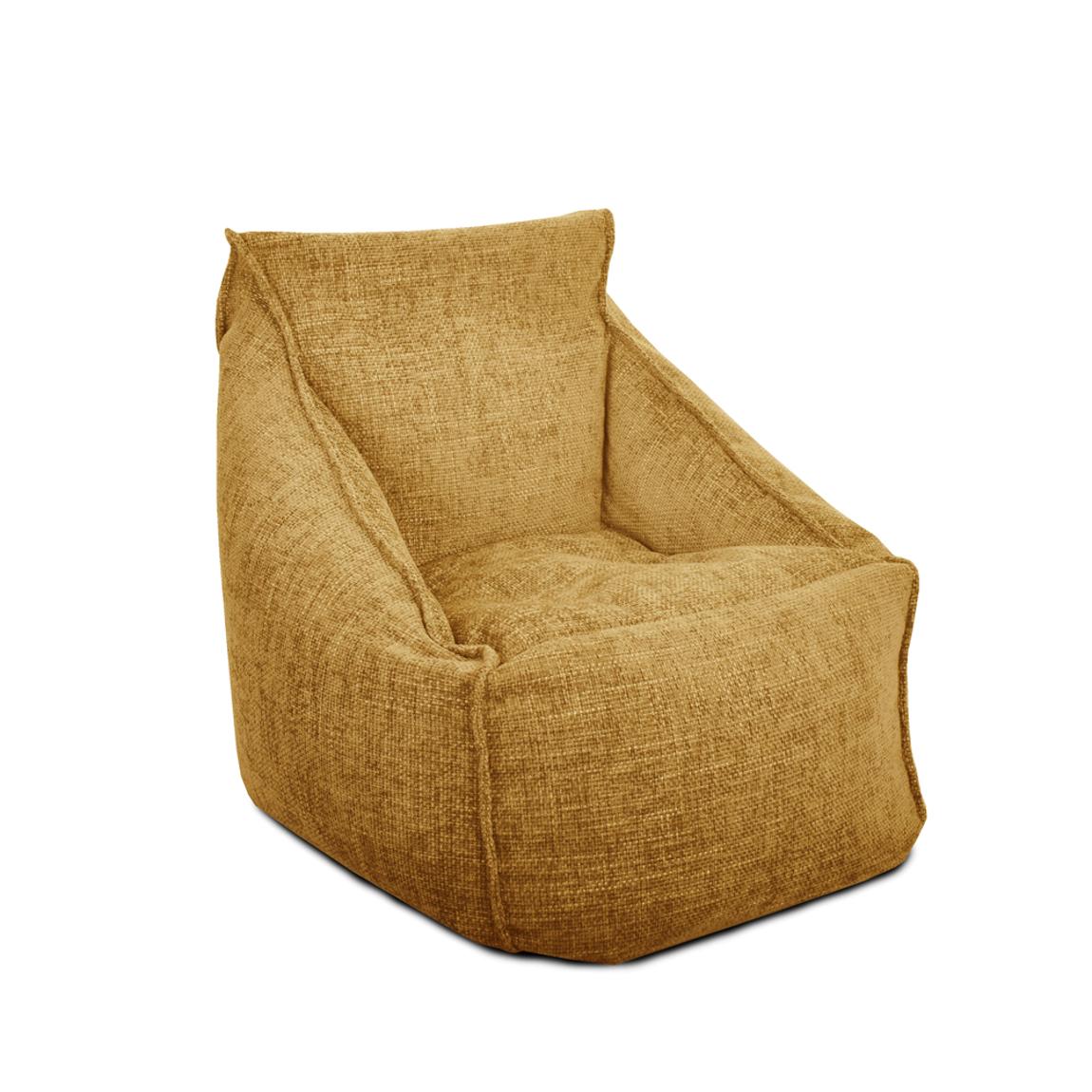 Adult Armchair Bean Bag - Weave - Mustard main product photo