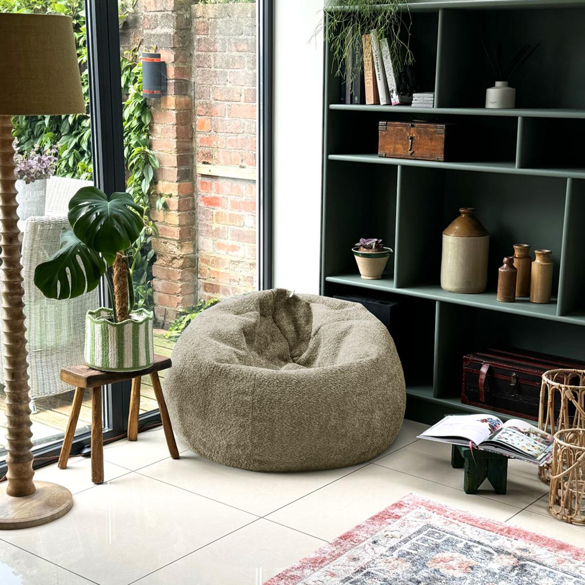 Slouchbag Adult Beanbag - Snug Boucle - Mushroom main product photo